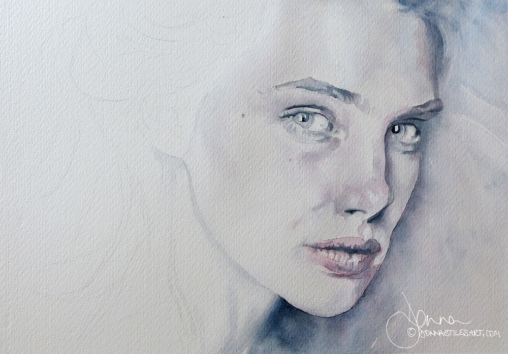 Pale Lady watercolor