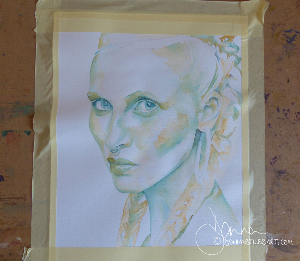How to flatten watercolour paper