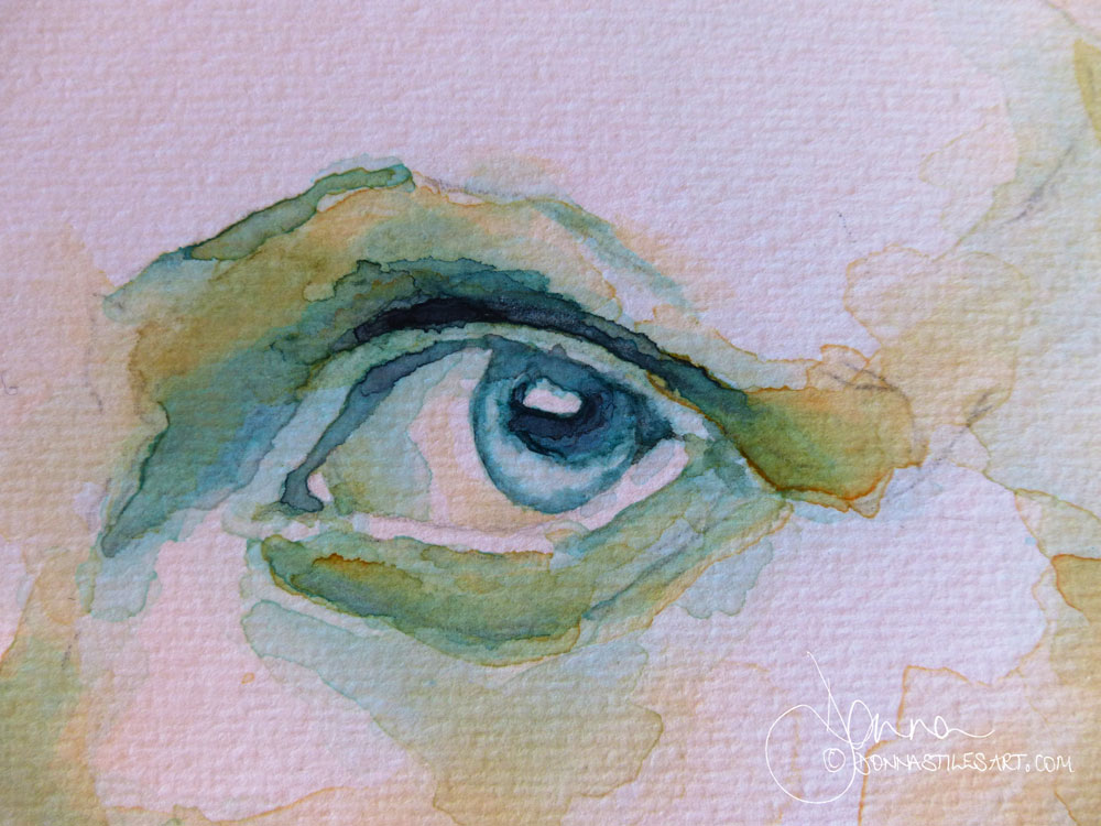 Watercolor eye.