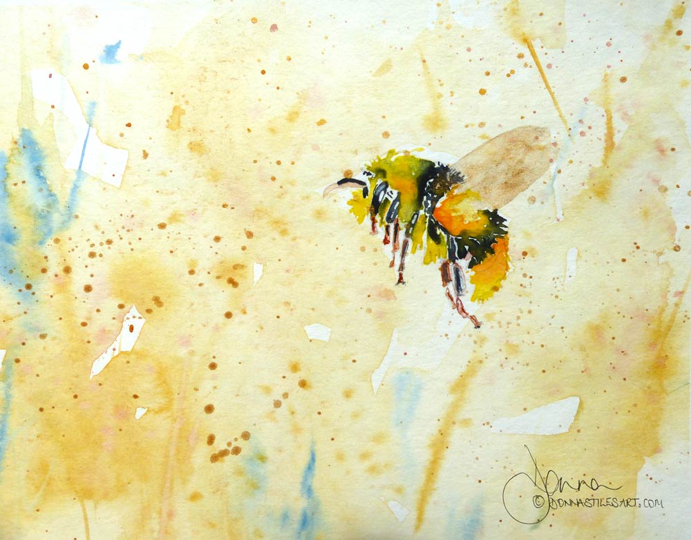 Watercolour bee