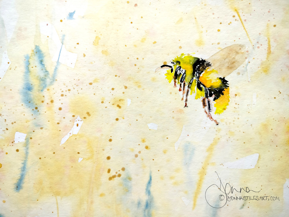 Watercolour bee workshop. Watercolour bee workshop.