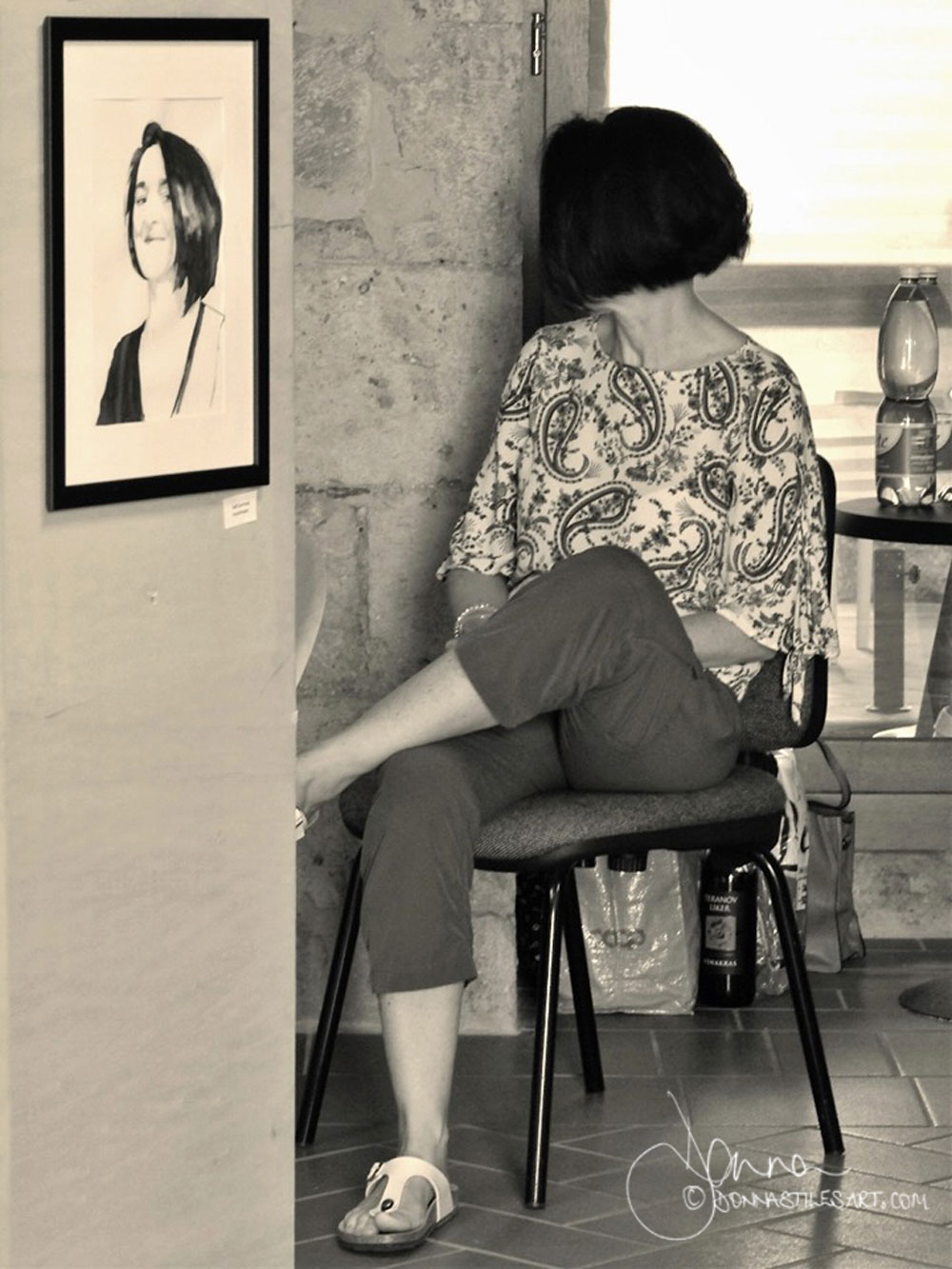 Watercolour self portrait.